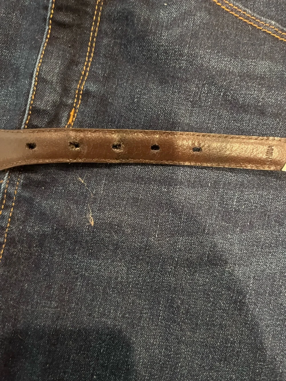 Classic Brown Imported Italian Leather Men's Belt with Silver Buckle